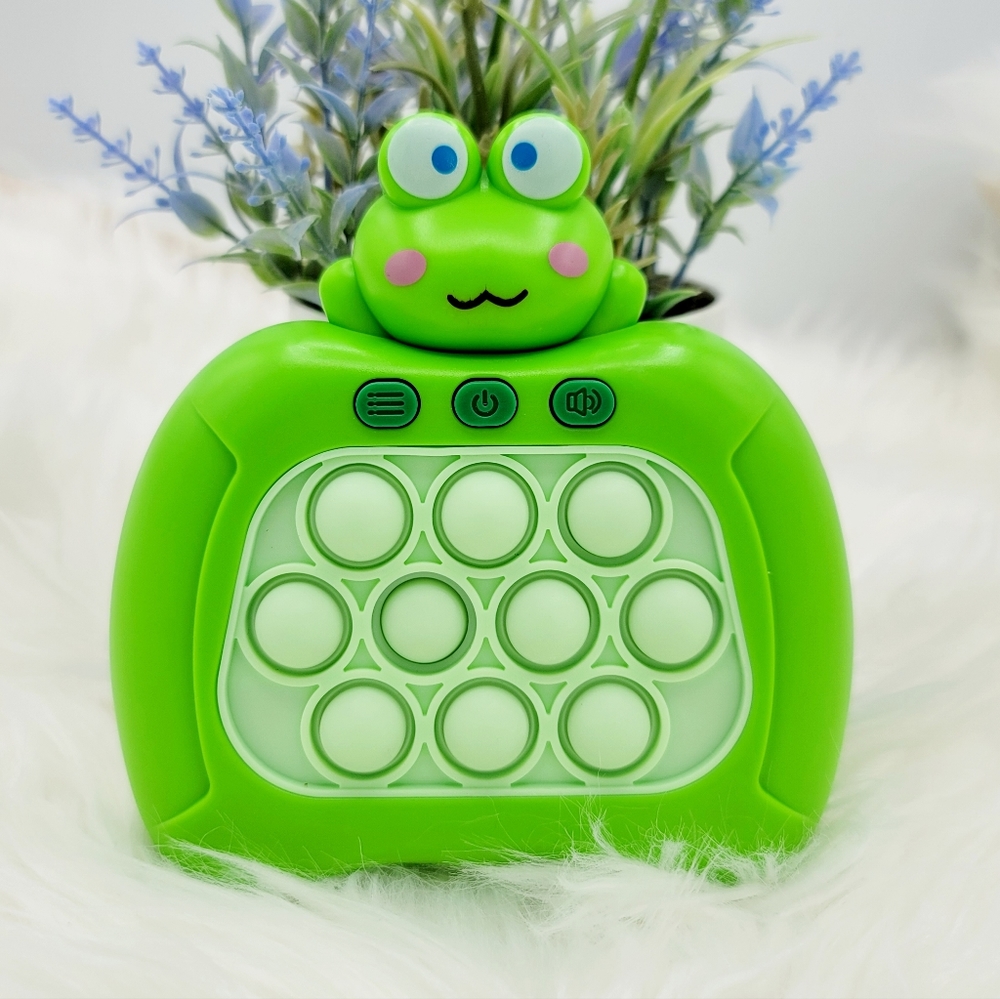 Electronic handheld pop-it fidget toy froggie